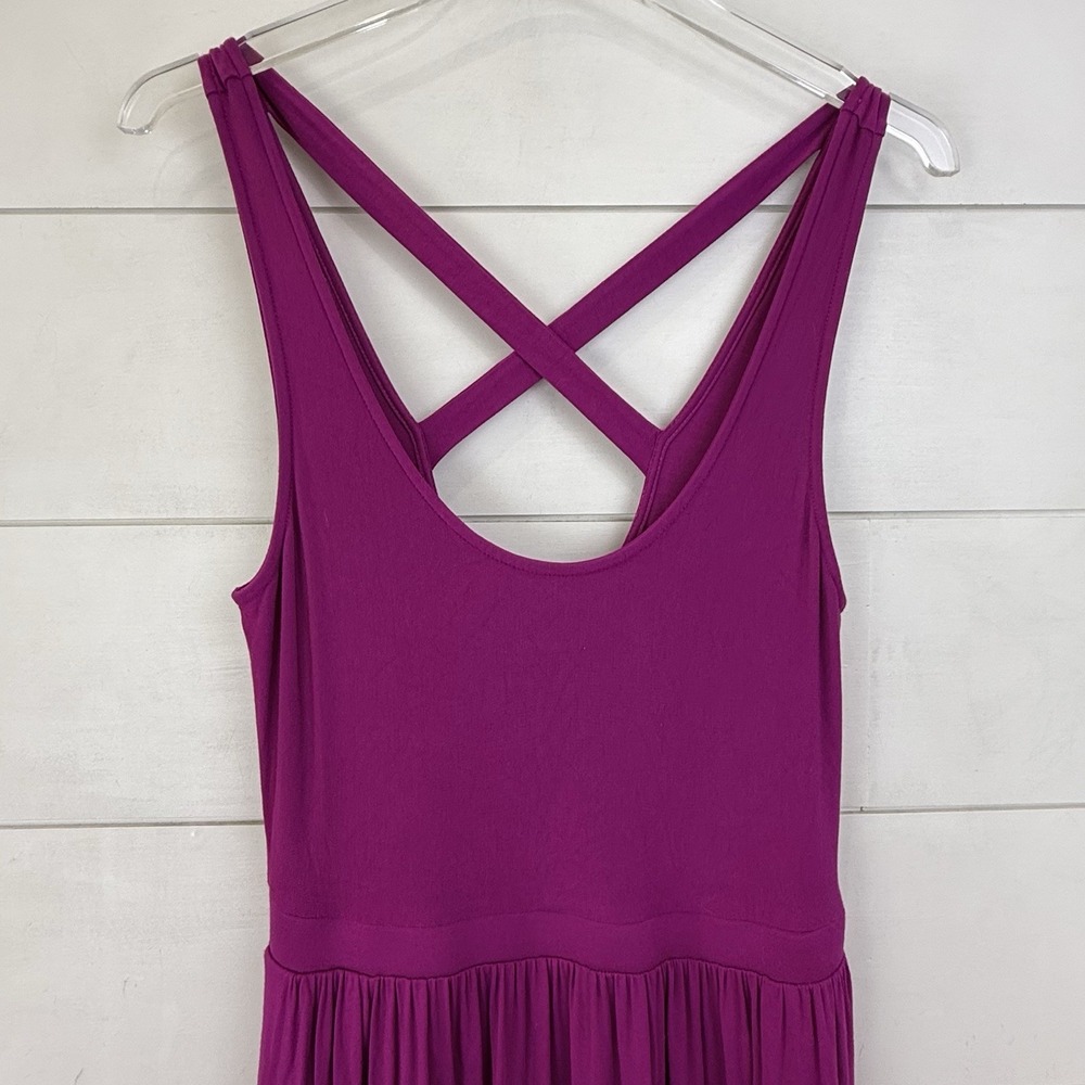 Anthropologie Fuchsia Maxi Dress - Picture 3 of 10